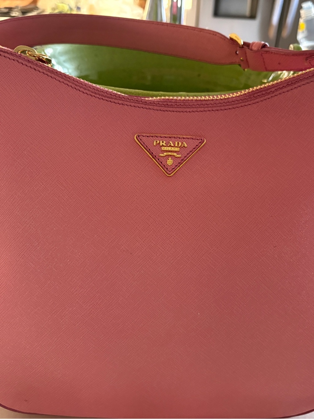 Pink Leather Shoulder Bag by Prada! - Picture 8 of 10